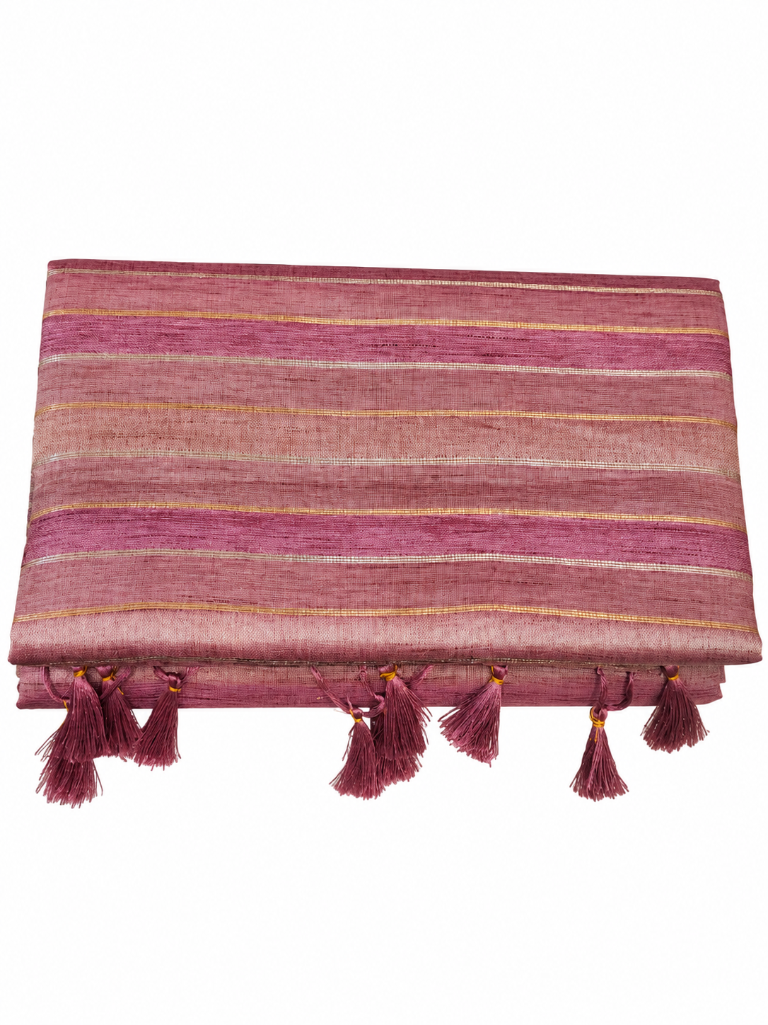 Cotton Silk Saree - Brick Red