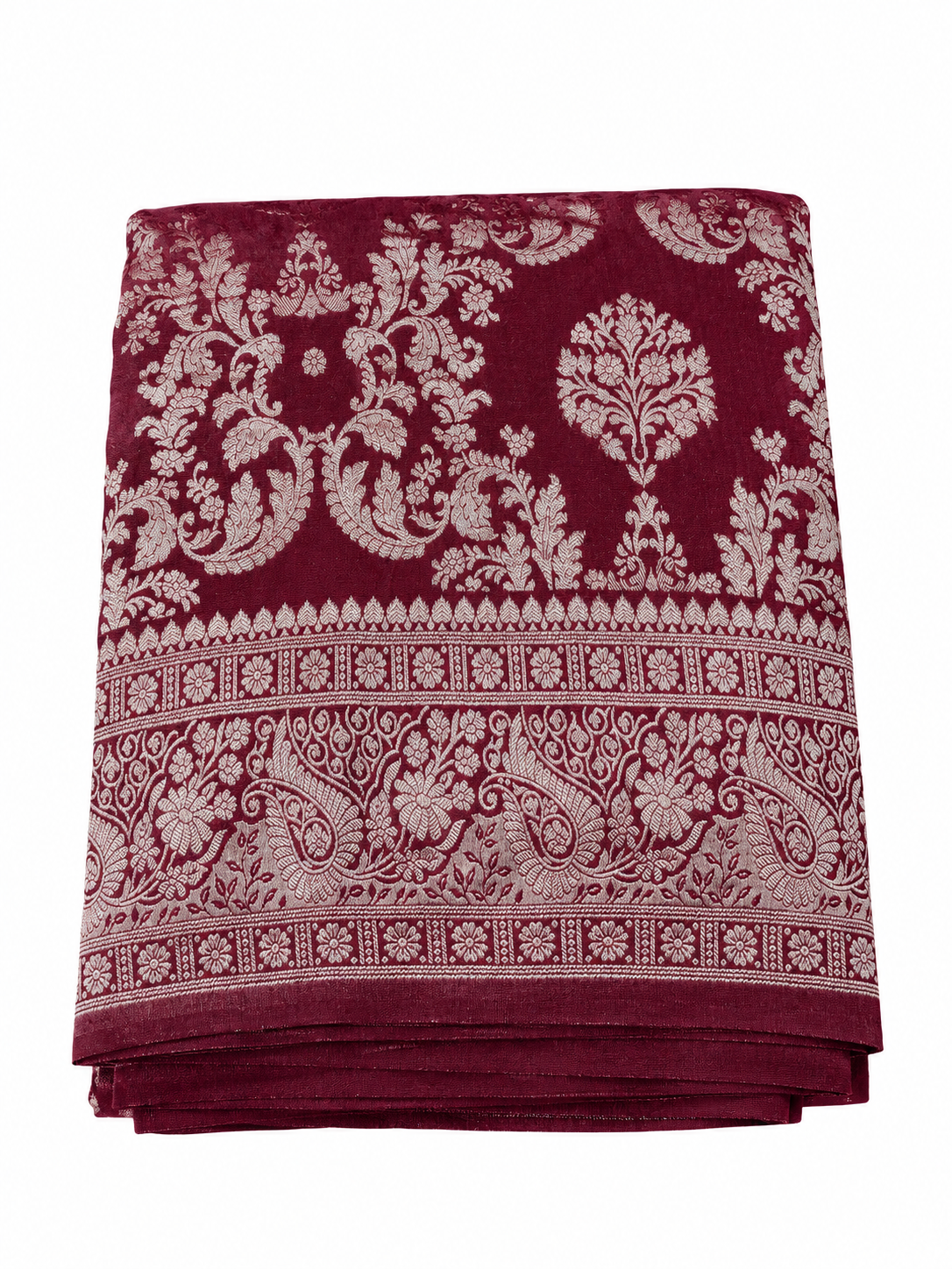 Banarasi Silk - Wine