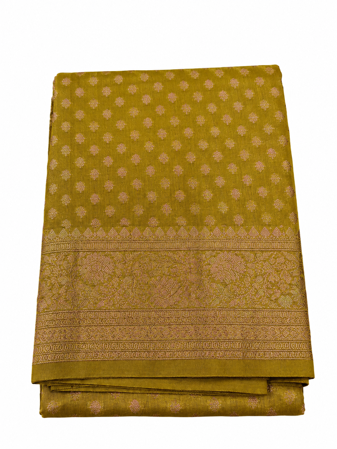 Banarasi Silk  - Olive Green