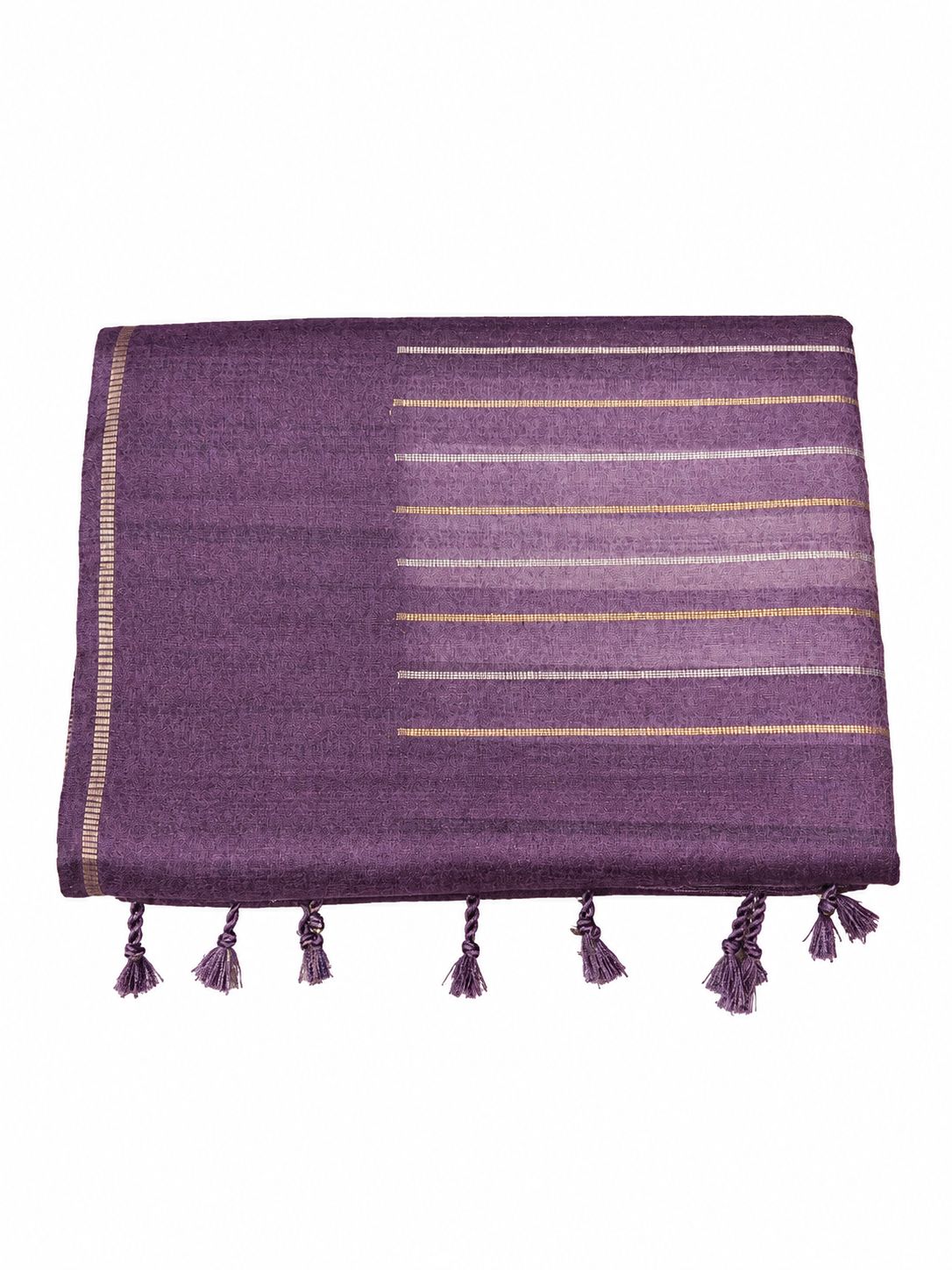 Cotton Silk Saree - Purple