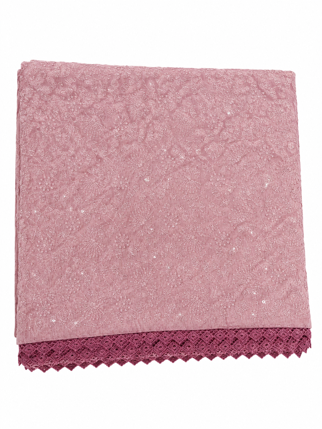 Chikkankari Silk - Lilac