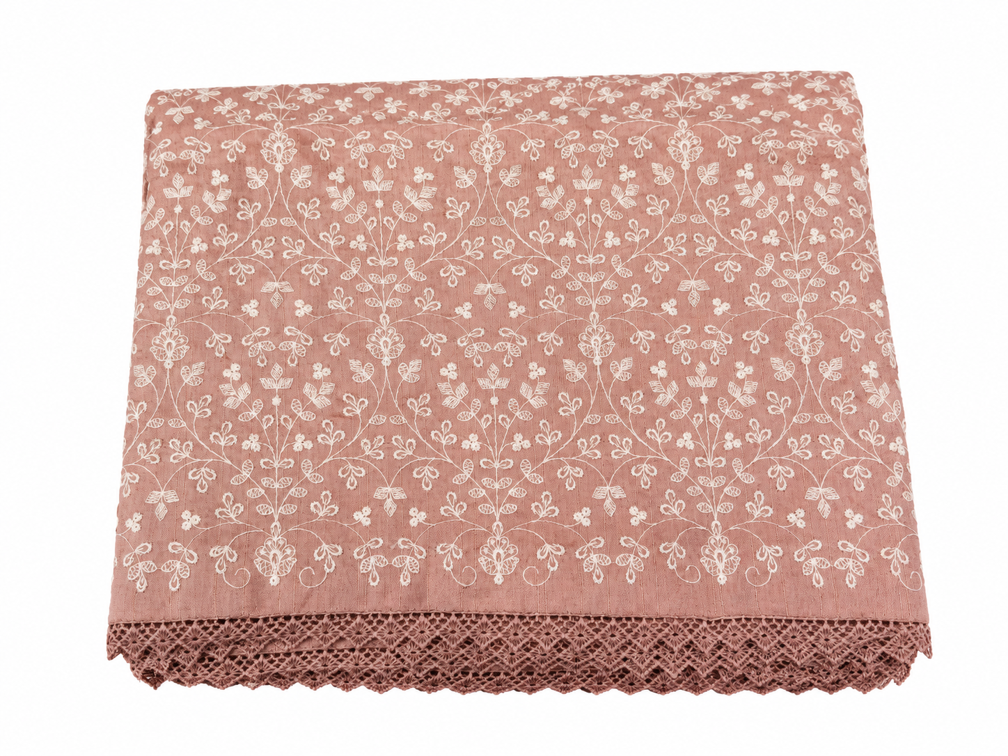Chikkankari Silk - Light Mauve
