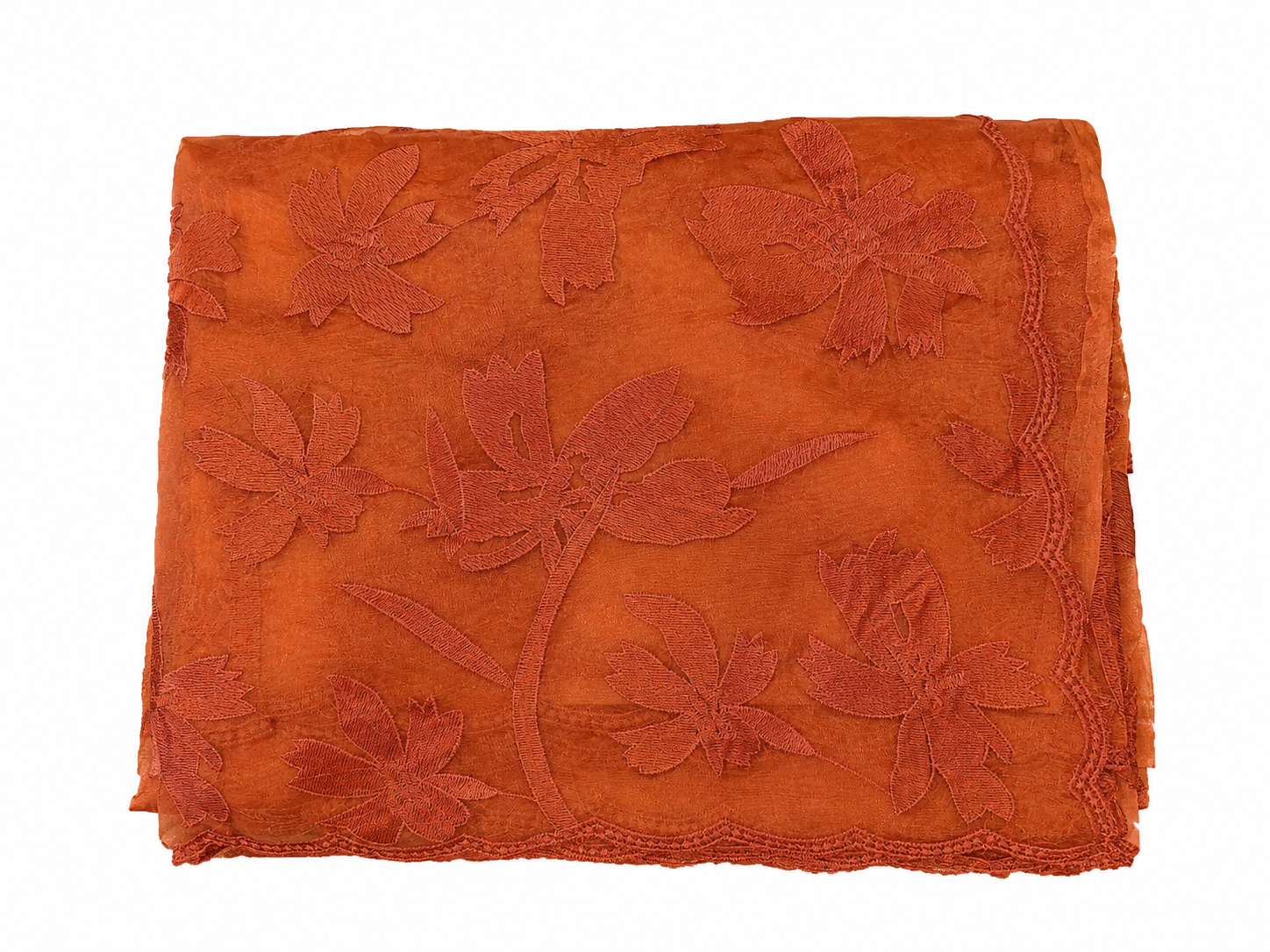 Organza Saree - Red