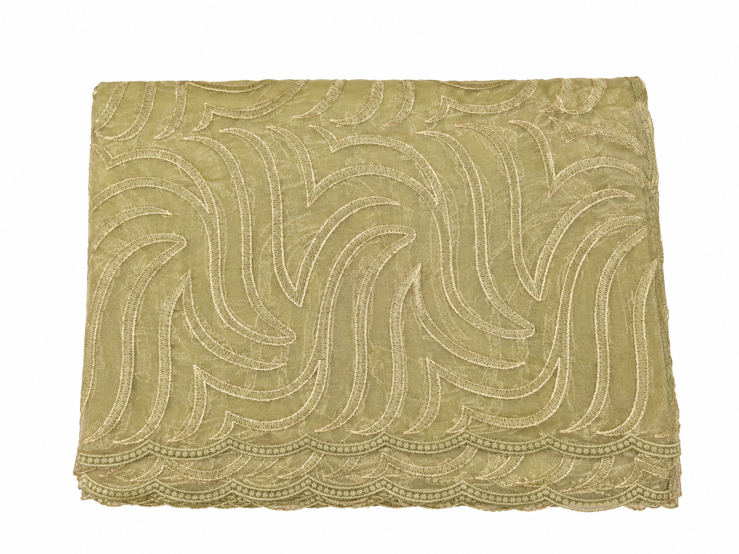 Organza Sareee - Pista Green