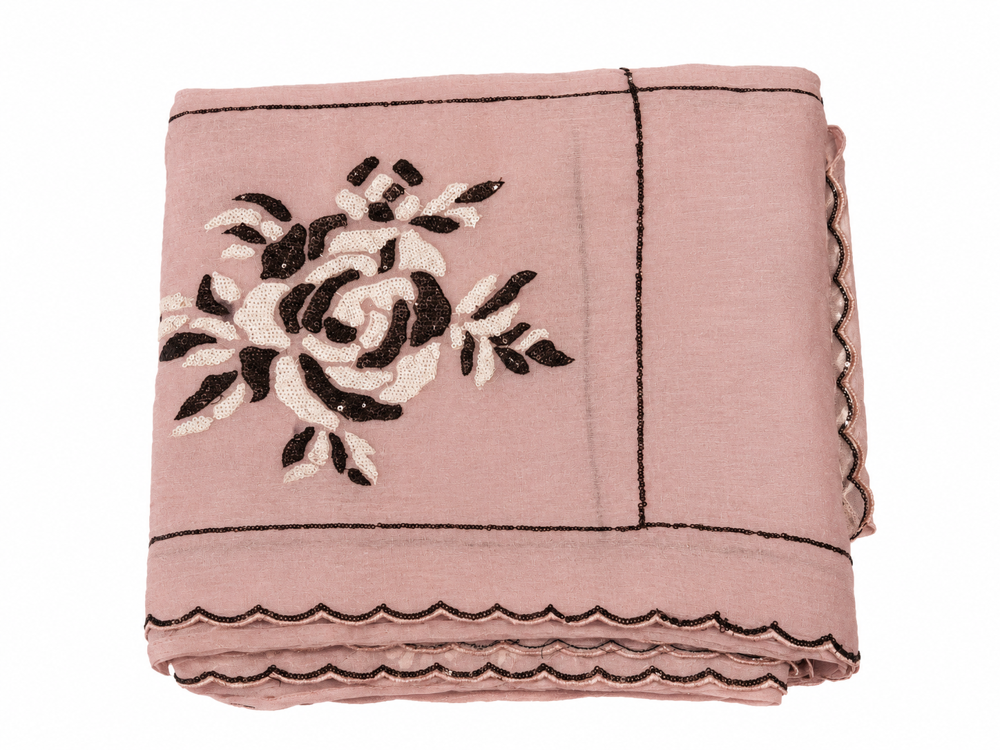 Organza Saree - Baby Pink