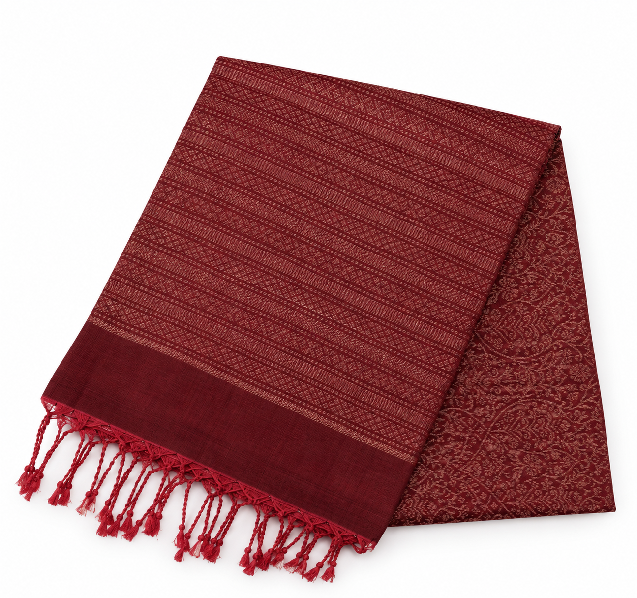 Handwoven Soft Silk - Burgundy