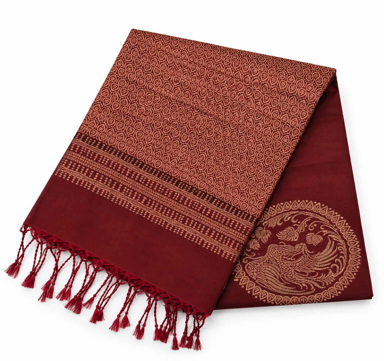 Handwoven Soft Silk - Maroon